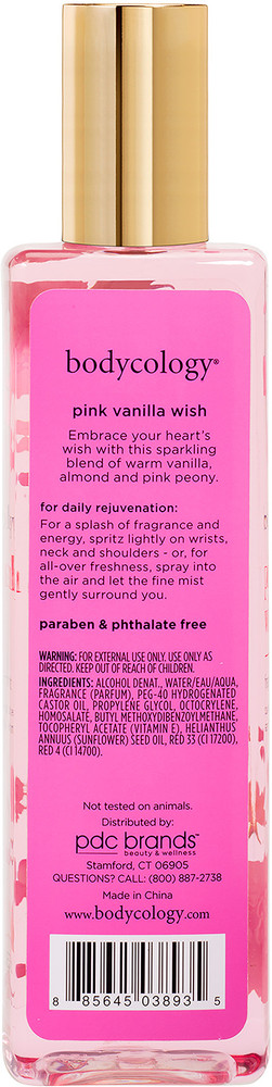 Bodycology pink vanilla sale wish