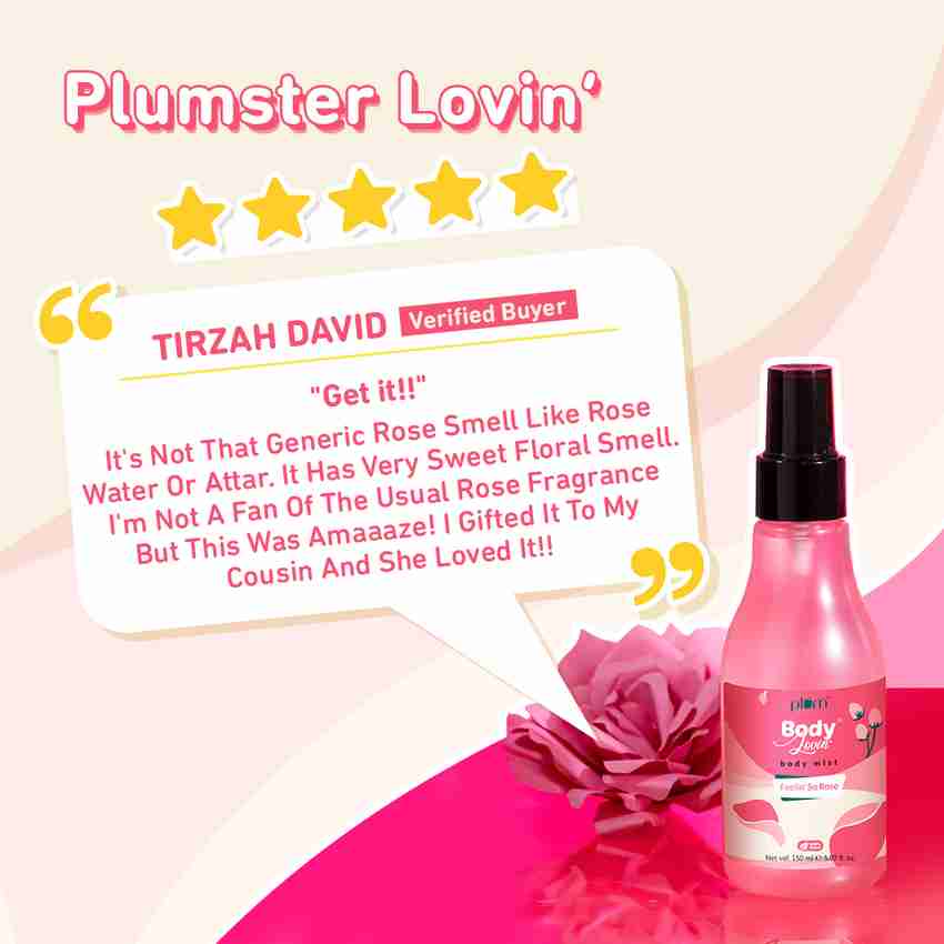 Plum BodyLovin Feelin So Rose Long Lasting Rose Fragrance