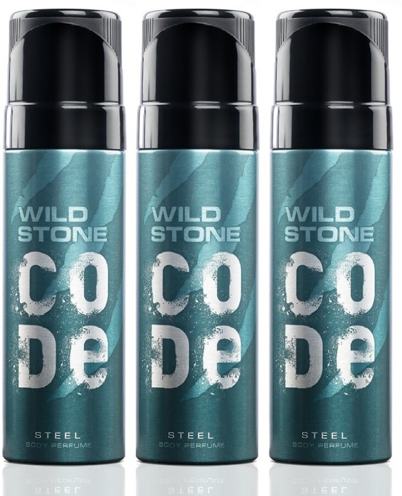Wild Stone CODE Steel Pack of 3 (150ml each) Perfume Body Spray - For Men -  Price in India, Buy Wild Stone CODE Steel Pack of 3 (150ml each) Perfume  Body Spray -