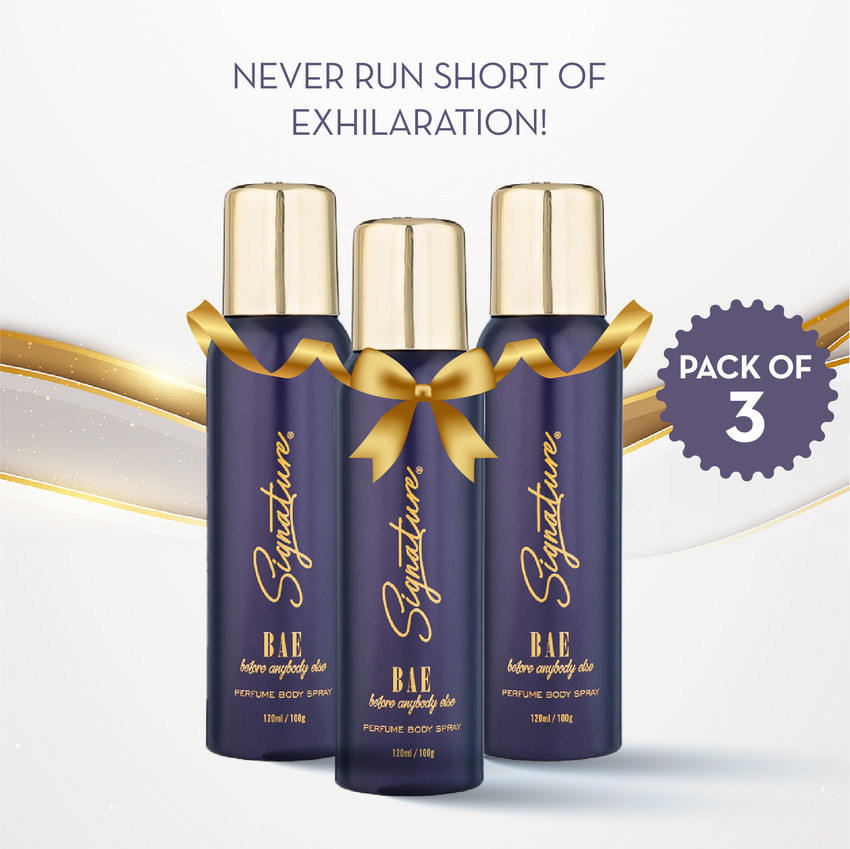 SIGNATURE Bae No Gas Mysterious Joyous Fragrance 25ML Each Combo Perfume Body Spray For Women