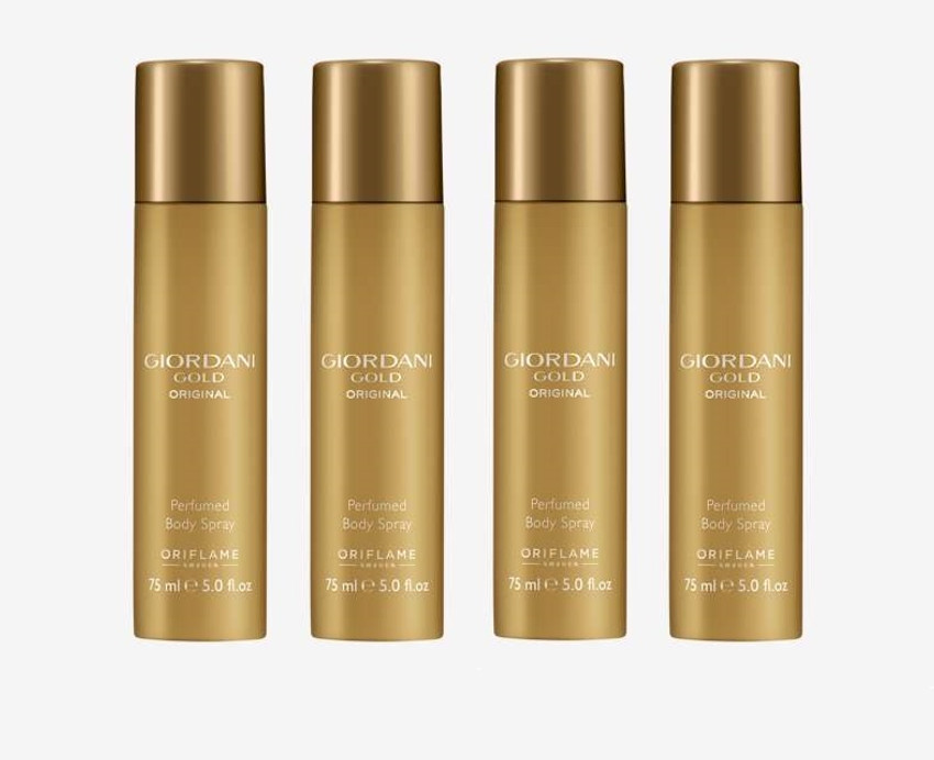 Oriflame Giordani Gold Original Perfumed Body Spray 75 ml each