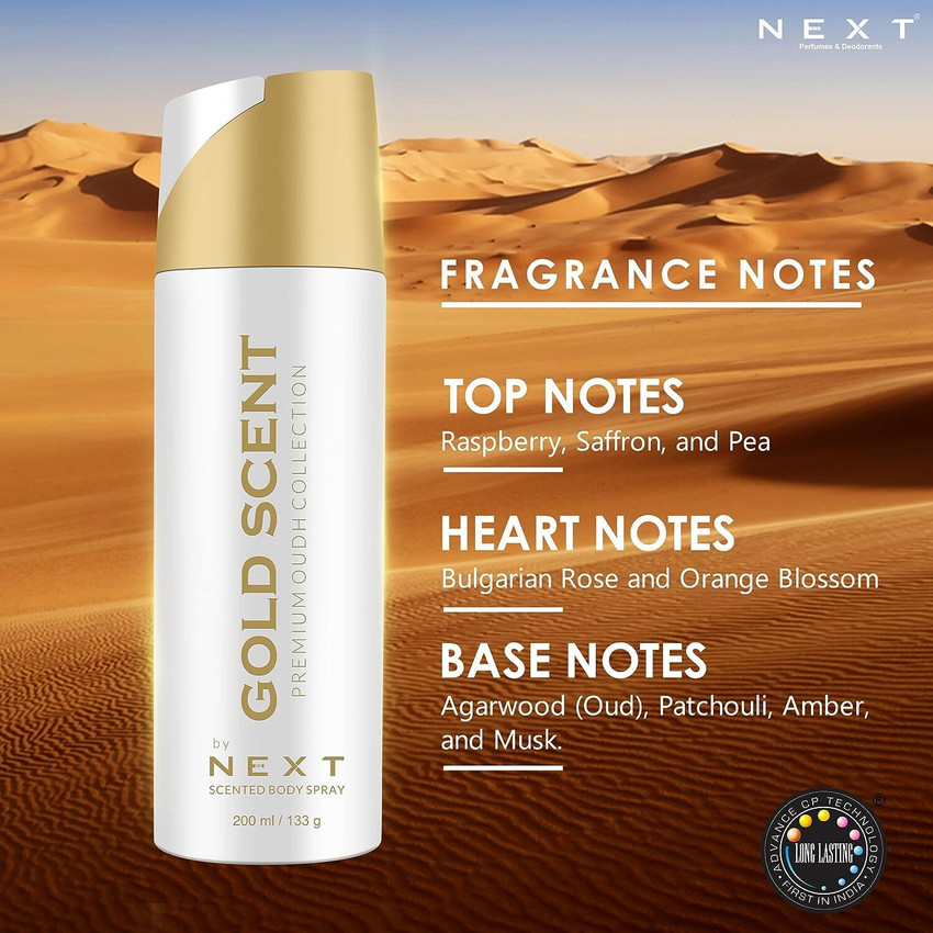NEXT GOLD SCENT Deodorant Spray For Men Women Price in India