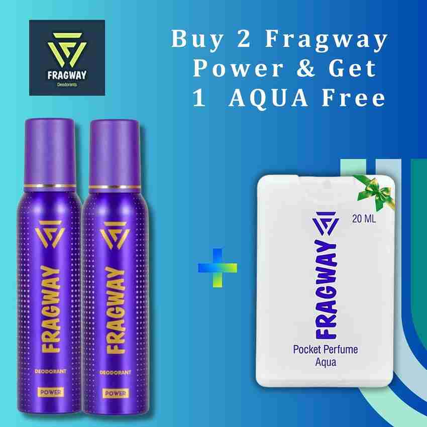 fragway Power Perfume Body Spray 150ml and Get 1 Aqua Pocket