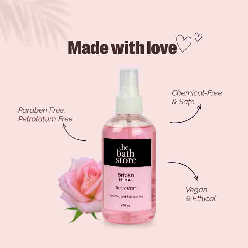 The Bath Store British Rose Body Mist For All Skin Type 200ml