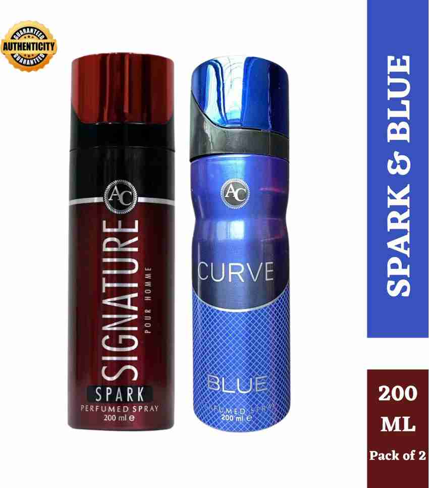 Aero Care Signature Spark Curve Blue Perfume Spray 200ml Each