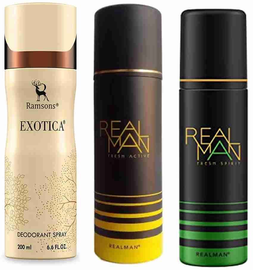 Real Man 1 Fresh Active Fresh Spirit 150ml 1 exotica deo 200ml