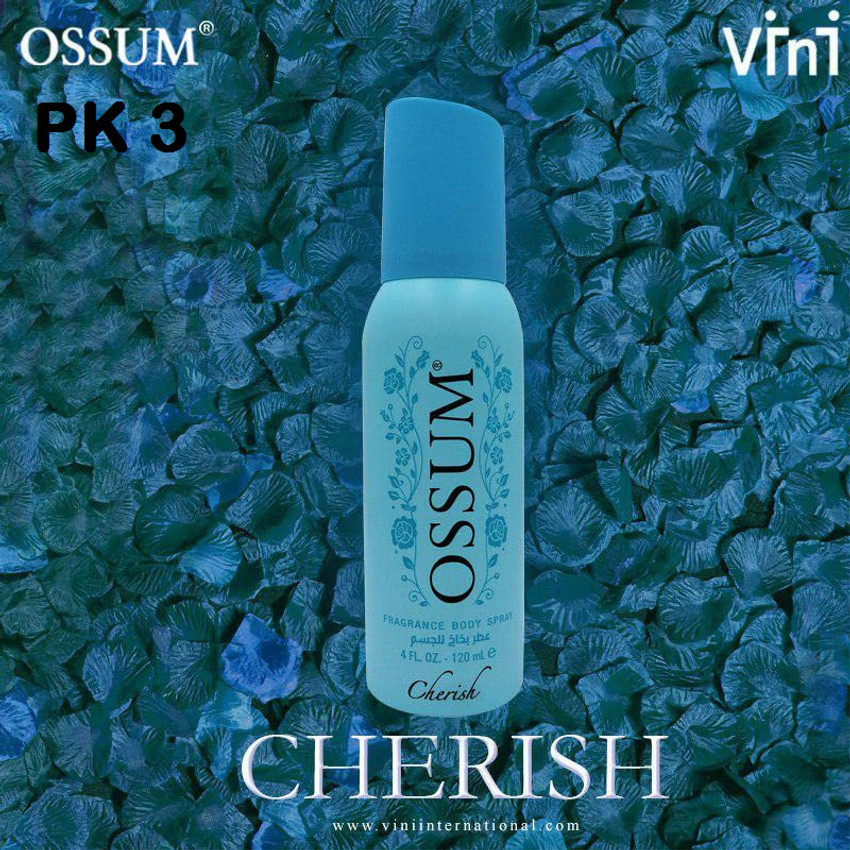 OSSUM CHERISH PERFUME SPRAY SET OF THREE Perfume Body Spray For