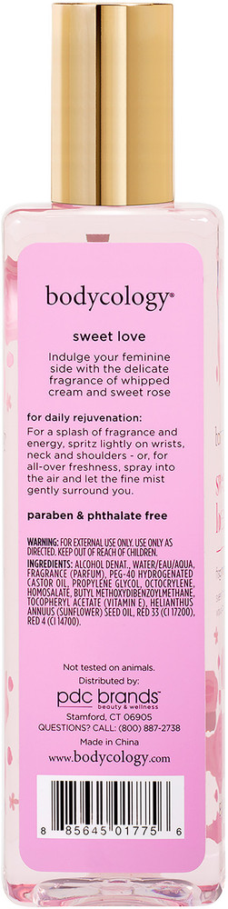 Bodycology sweet love fragrance mist deals