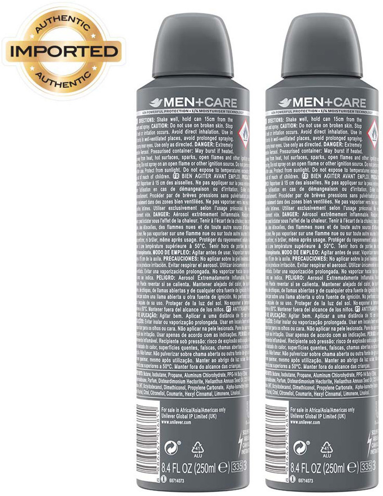 Dove men body on sale spray