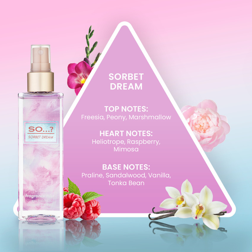 So Fragrance Collection Gift Set 300ml 3 x 100ml Body mist
