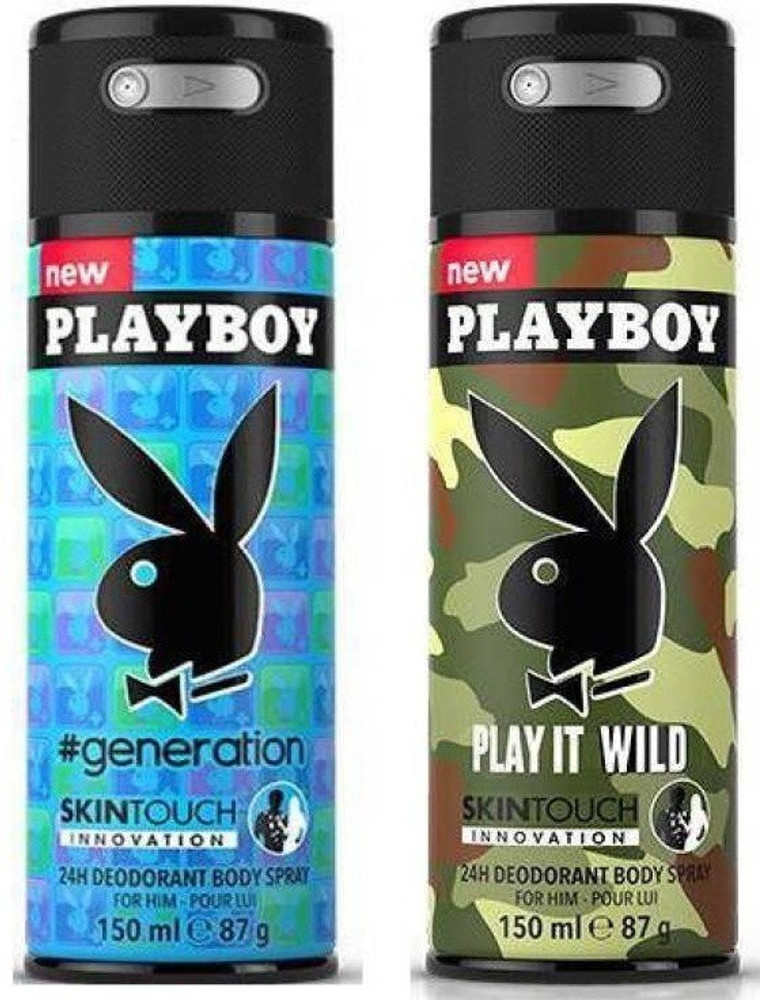 Playboy Generation Man Deodorant Spray 150ml (Pack Of 3), 55 OFF