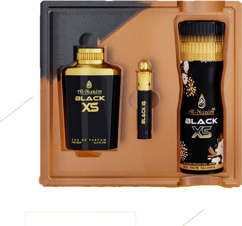 Al Nuaim Black Xs 6ml Attar Roll 100 Ml Eau De Perfum 200 Ml