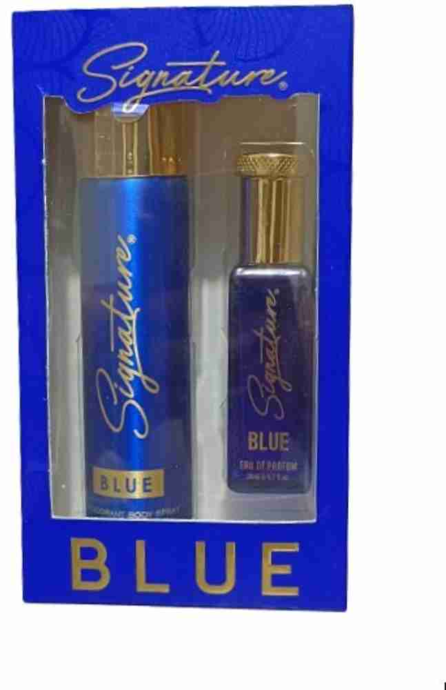 Signature blue perfume shop