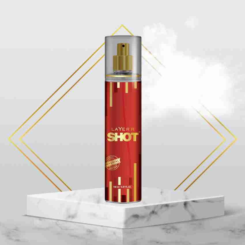 Shot top body spray
