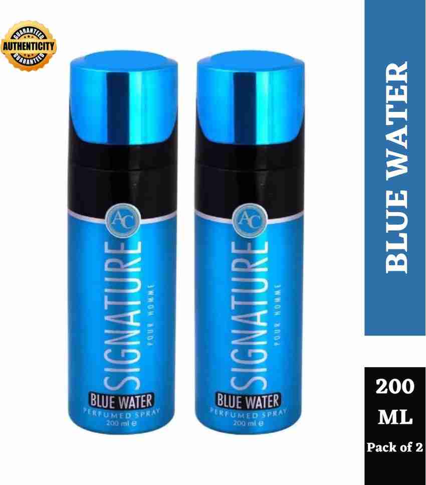 Blue water body spray sales