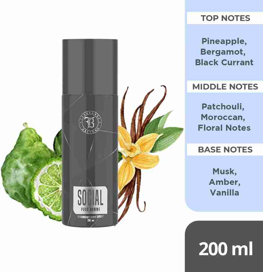 Fragrance Beyond High End Social Body for Deodorant Spray For