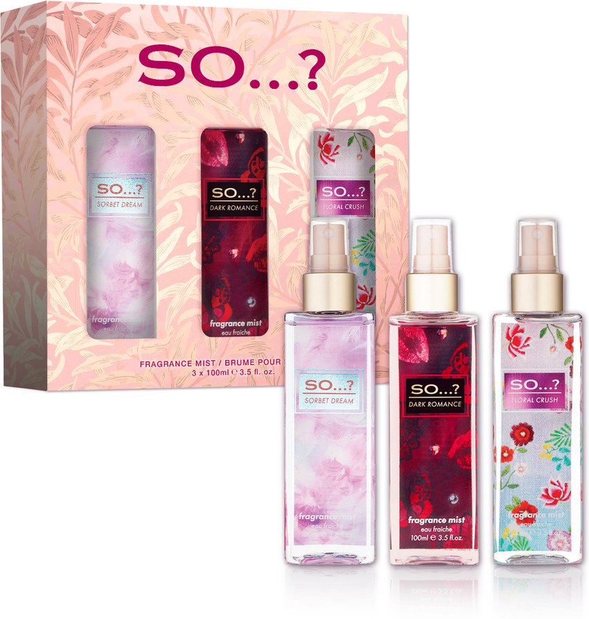 So Fragrance Collection Gift Set 300ml 3 x 100ml Body mist