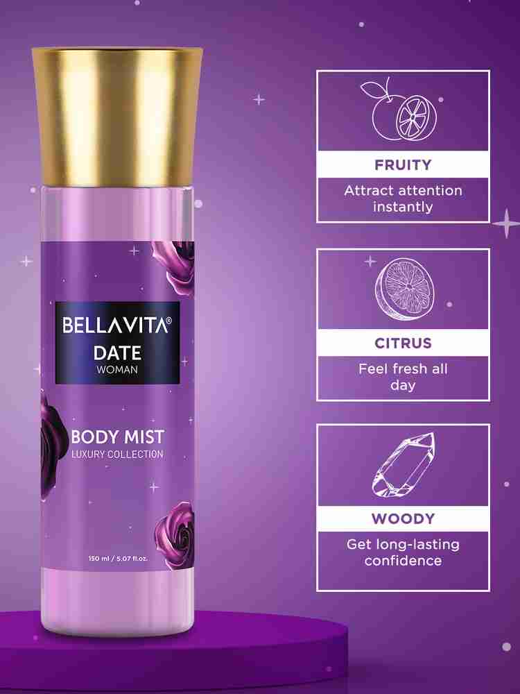 Women's body spray top that lasts all day
