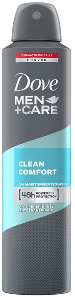 Dove Men+Care Clean Comfort Dry Spray Antiperspirant Deodorant 250 ml