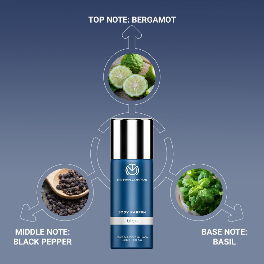 THE MAN COMPANY Bleu Long Lasting Lasts Upto 1000 Sprays Gym