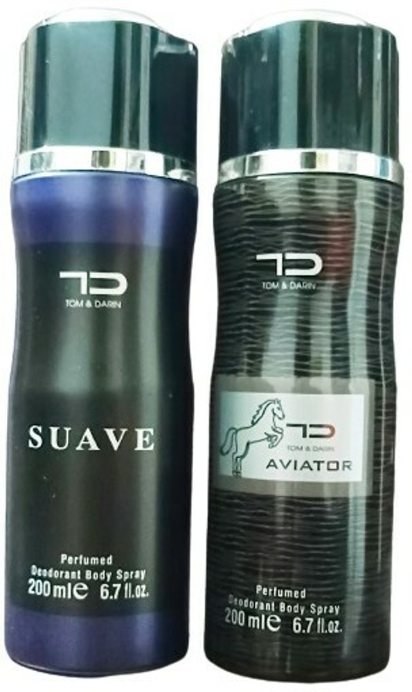 Tom Darin SUAVE DEO 200 ML AND AVIATOR DEO 200 ML Body Spray