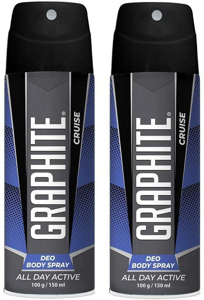 GRAPHITE Cruise Deo 150 ml PACK OF 2 Body Spray For Men Women