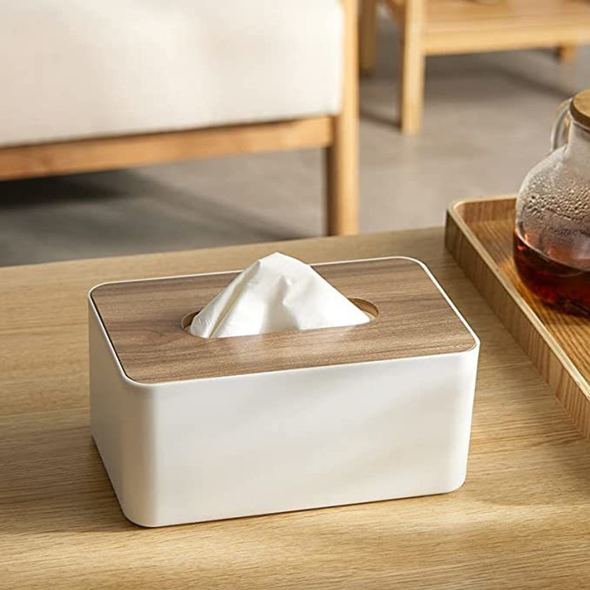 Wooden tissue box deals holder