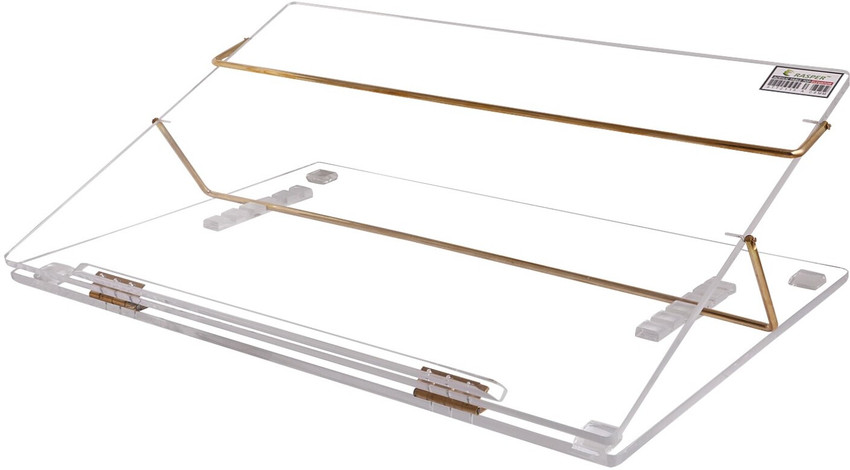 Flipkart RASPER 2 Compartments Acrylic Writing Desk Table Top Elevator With Adjustable Height Slant Writing Pad Extra Big Size 30x18 Inches Most Heavy 12MM Thickness With 1 Year Warranty Extra