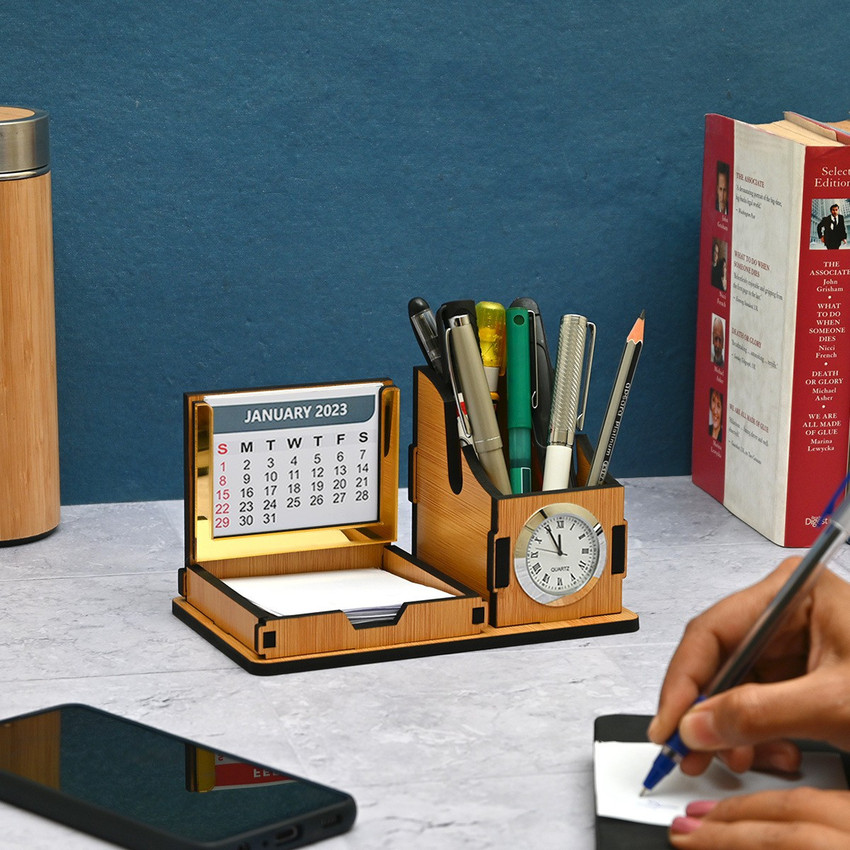 Flipkart GIFT KYA DE 2 Compartments Wooden Mini Desk