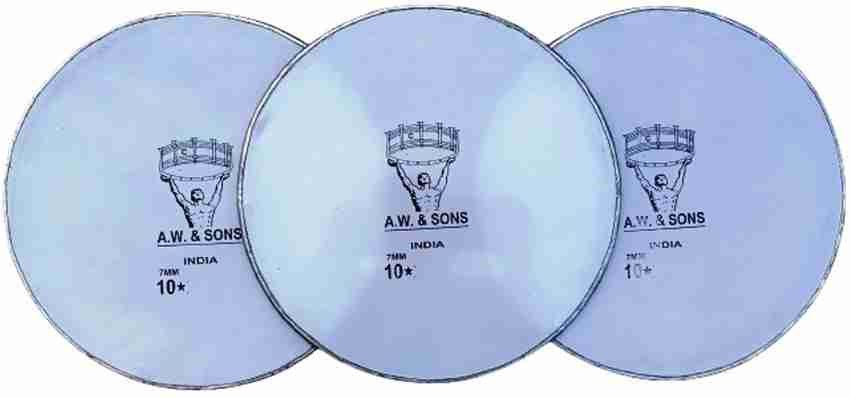 SK Musical Dholak Head Skin Plastic For Treble 10 Inch White