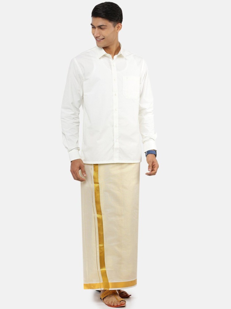 Ramraj Cotton Self Design Men Dhoti - Buy Ramraj Cotton Self