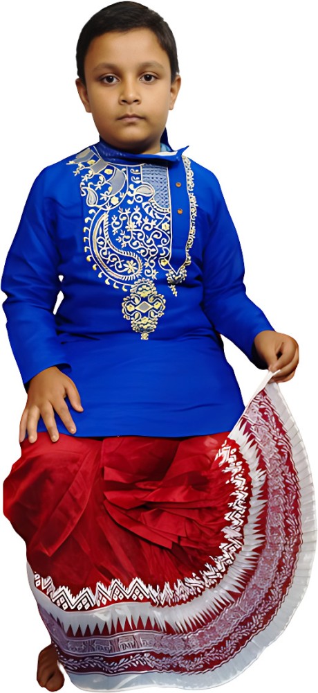 Sumit Sales Bengali Mayur Puchha Printed Boys Dhoti Buy Sumit Sales Bengali Mayur Puchha Printed Boys Dhoti Online at Best Prices in India Flipkart