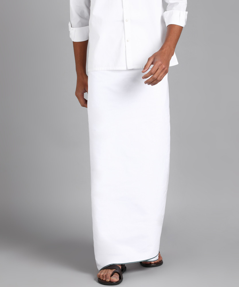 White lungi online hot sale