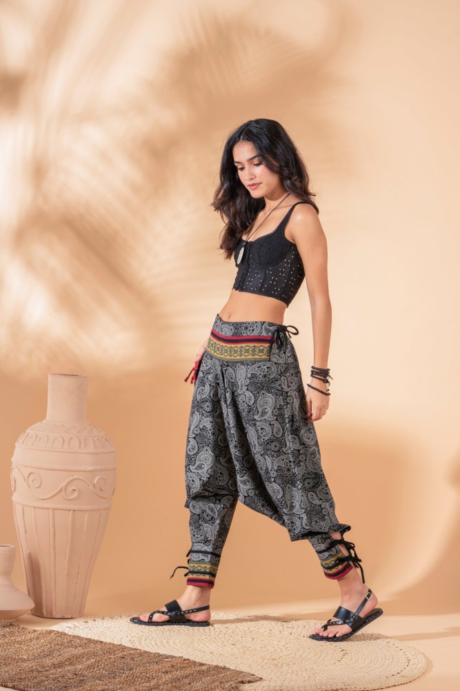 The Veshti Company Printed Cotton Women Harem Pants - Buy The