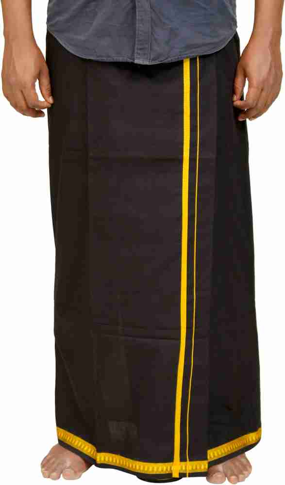 Black colour dhoti discount