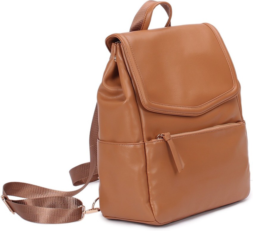 The Little Lookers Chic Luxe Vegan Leather Diaper Bag Backpack Fan Tan Diaper Backpack Buy Baby Care Products in India Flipkart