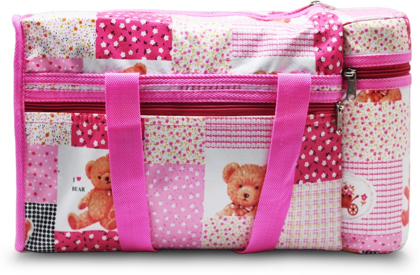 LONGING TO BUY Baby Bag to Keep Feeding Bottle Warmer for Girls & Boys,  Diaper Bag for Girls & Boys and Mother Bag (Rose Pink) Diaper Bag