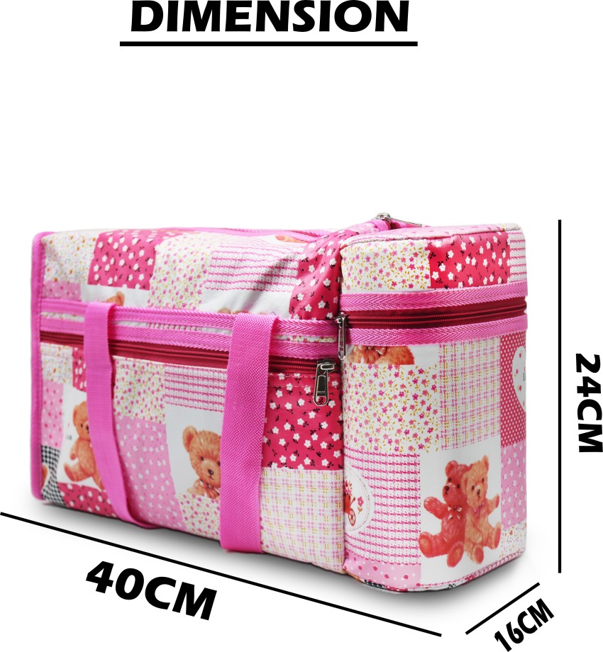 LONGING TO BUY Baby Bag to Keep Feeding Bottle Warmer for Girls & Boys,  Diaper Bag for Girls & Boys and Mother Bag (Rose Pink) Diaper Bag