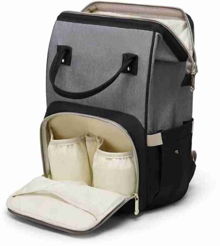 NEW AFBP Sydney Breast Pump Backpack Diaper Bag Grey Gold Hardware