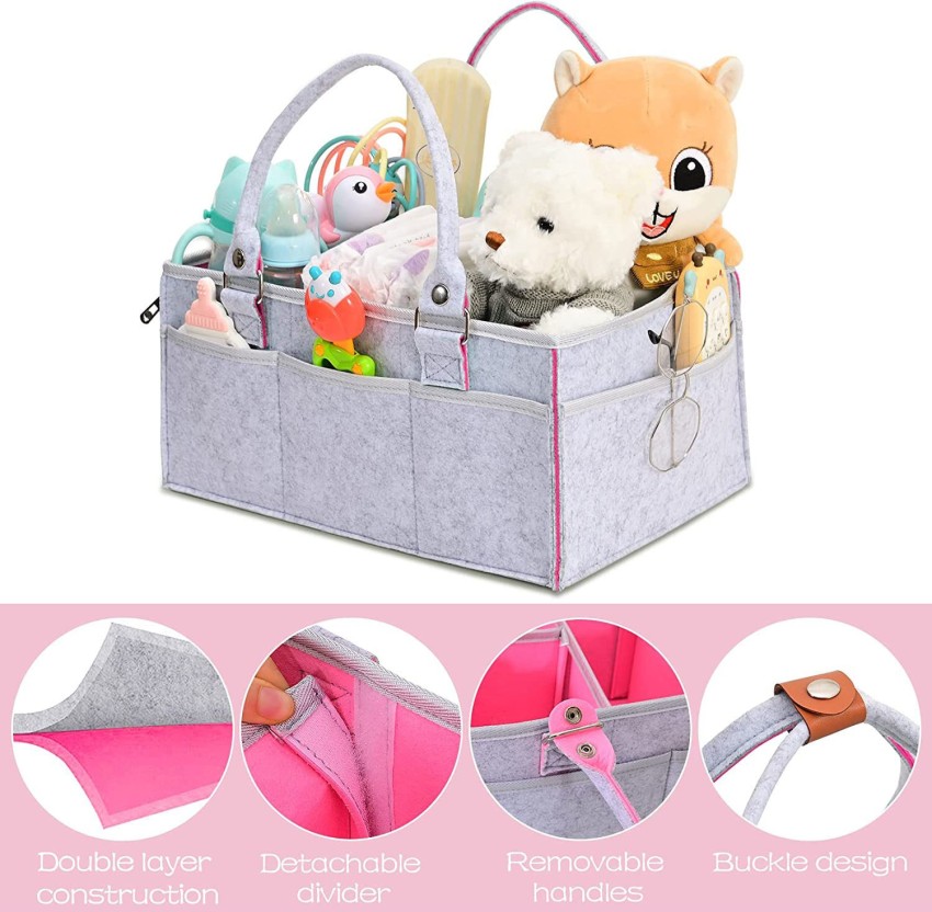 Baby Nappy Bag Storage Basket Toy Makeup Bag Foldable Newborn Baby Things Diaper  Bag Organizer Makeup Pouch - AliExpress