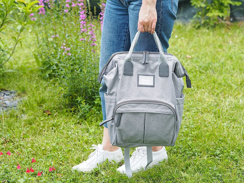 beaba Baby Changing Backpack Large Storage Volume Changing Mat Included Grey Diaper Bag Buy Baby Care Products in India Flipkart