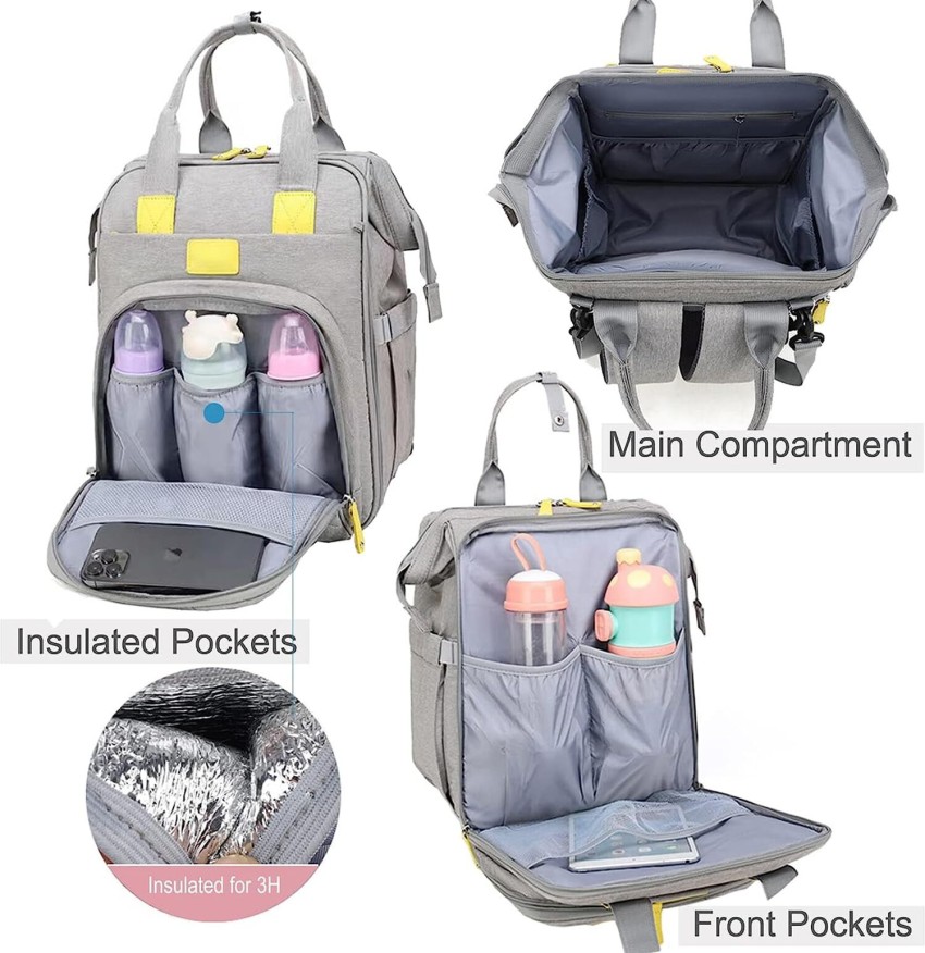 HOUSE OF QUIRK Diaper Bag Maternity Backpack, Baby Girl Boy Diaper  Bag-40X30.4X15.2 Cm Diaper Bag