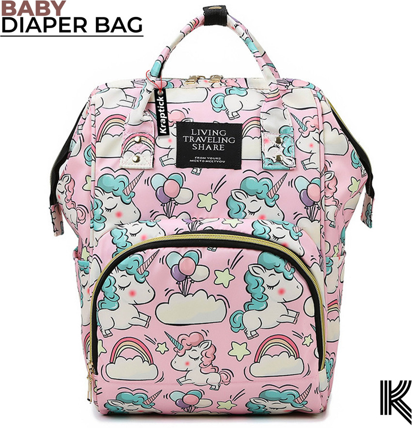 KRAPTICK Baby Diaper Bag Animal Printed Pink Unicorn backpack Buy Baby Care Products in India Flipkart