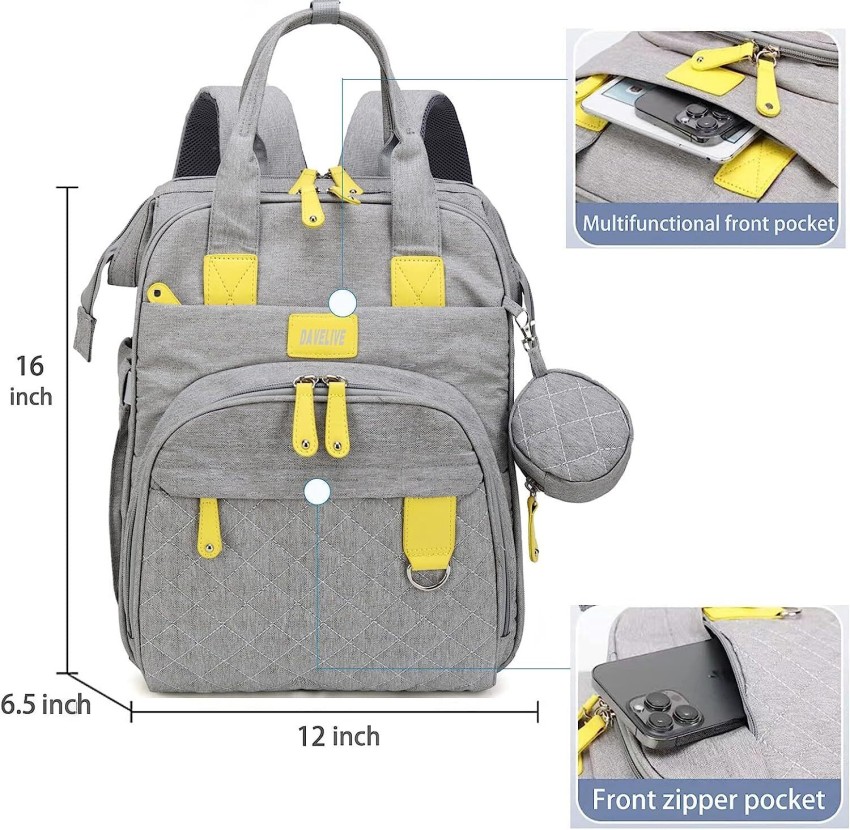 HOUSE OF QUIRK Diaper Bag Maternity Backpack, Baby Girl Boy Diaper  Bag-40X30.4X15.2 Cm Diaper Bag