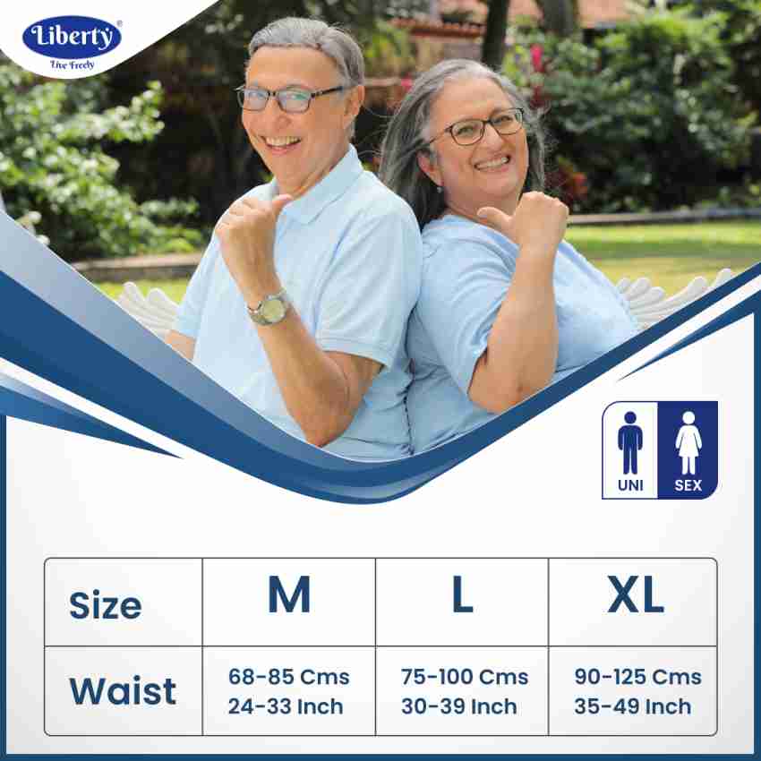 Buy LIBERTY ECO ADULT DIAPERS MEDIUM (M) 30 COUNT WAIST SIZE 30-40 INCH  PACK OF 3 10 COUNT/PACK Online & Get Upto 60% OFF at PharmEasy