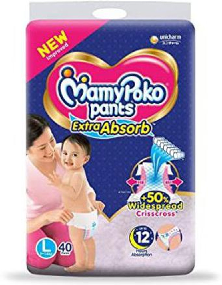 MamyPoko Pants Extra Absorb Baby Diaper Large Size 9 14Kg Baby