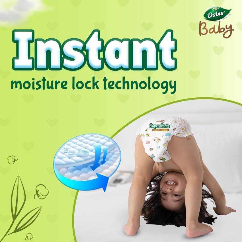 Dabur Baby Super Pants  Diaper Infused with Aloe Vera, Shea