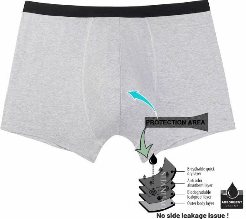 Generic Washable Cotton Brief Mens Incontinence Underwear S/M/L/XL