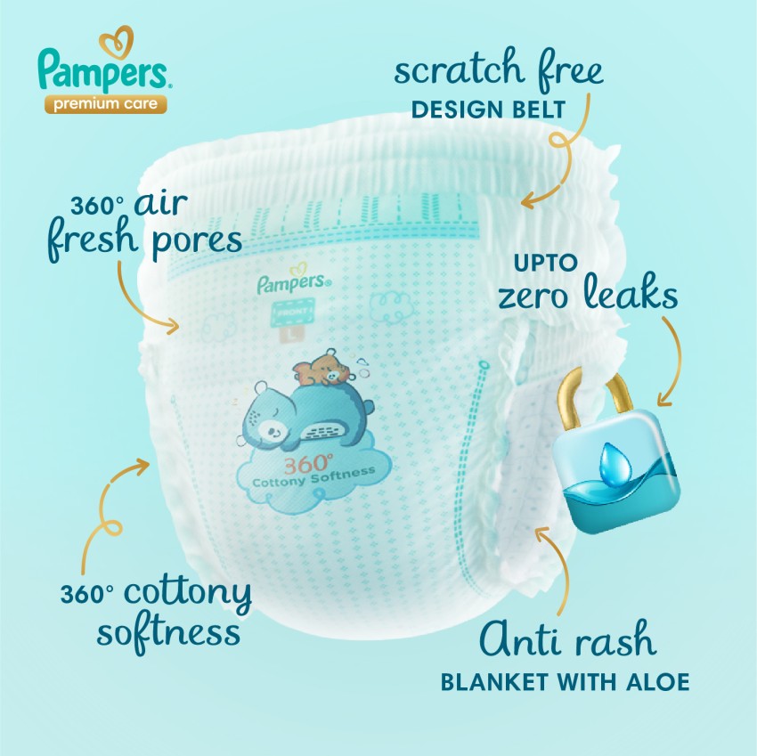 Buy Pampers Premium Care Pants S 46 count 4  8 kg Online at Best  Prices in India  JioMart