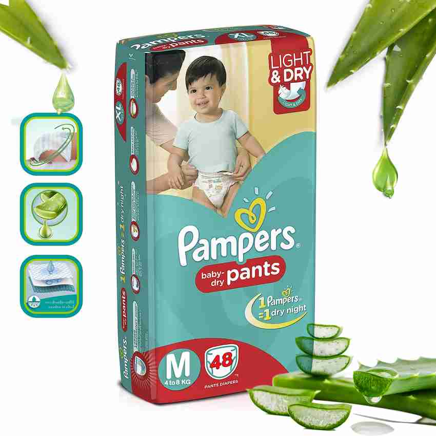 Pampers pants hotsell medium 2 pieces